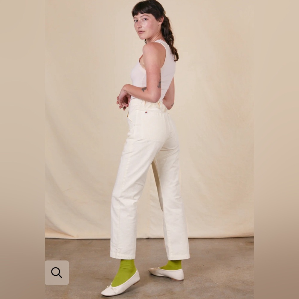 Big Bud Press Work Pant XXS Petite Vintage Tee Off White NWOT